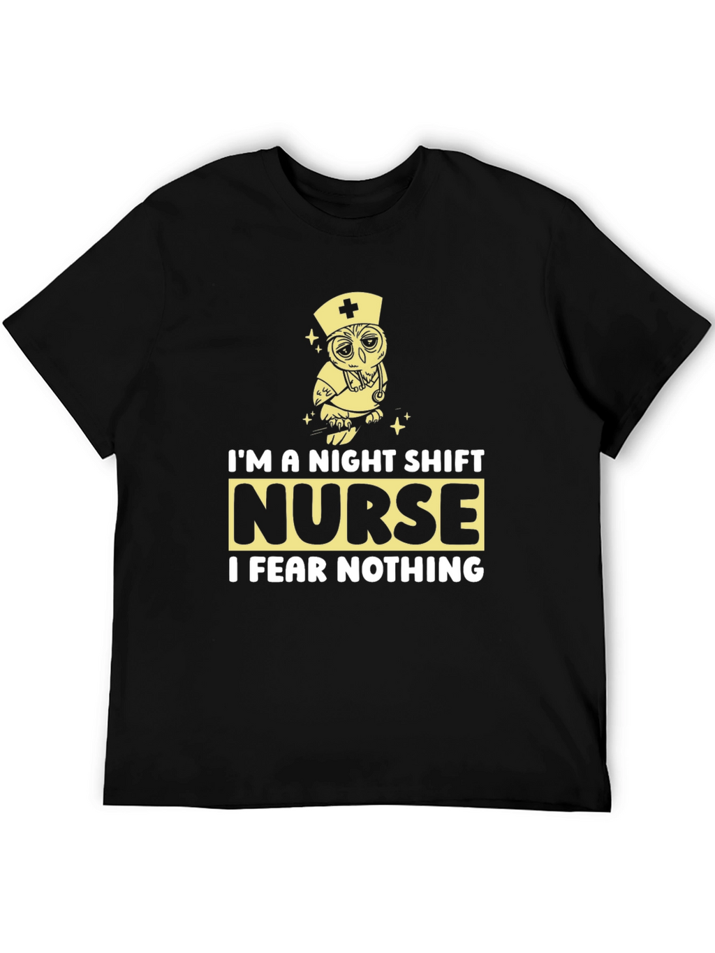 Night Shift Nurse Owl Graphic Tee