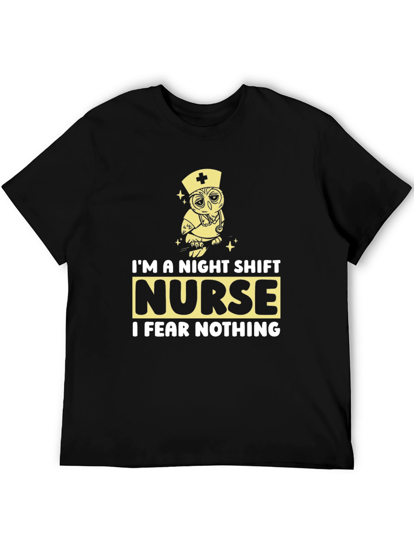 Night Shift Nurse Owl Graphic Tee