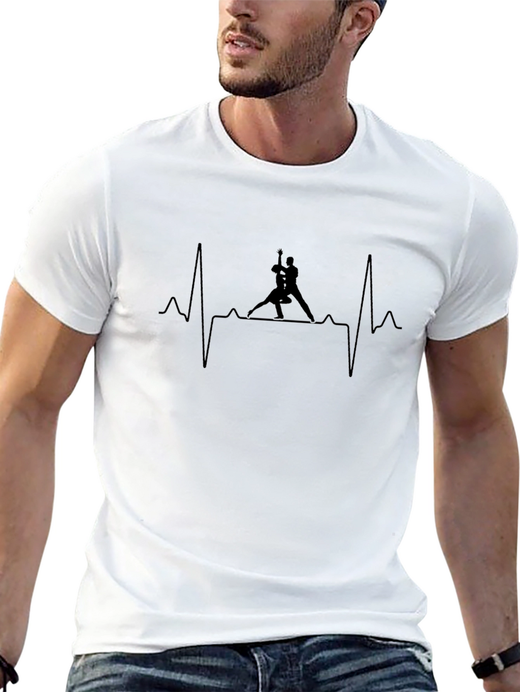 Dance Rhythm T-Shirt - Black Graphic Tee
