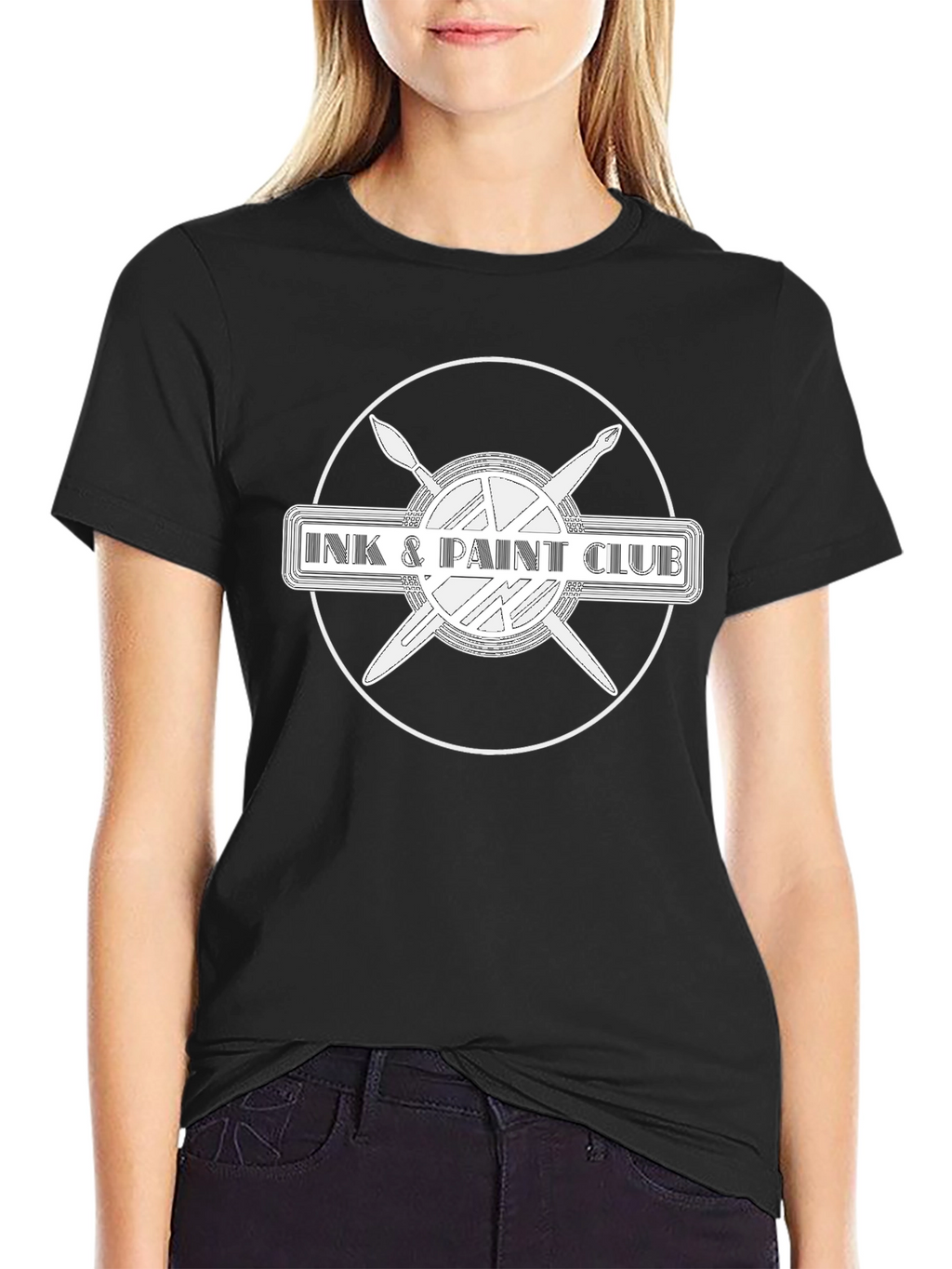 Ink & Paint Club Graphic T-Shirt - Black