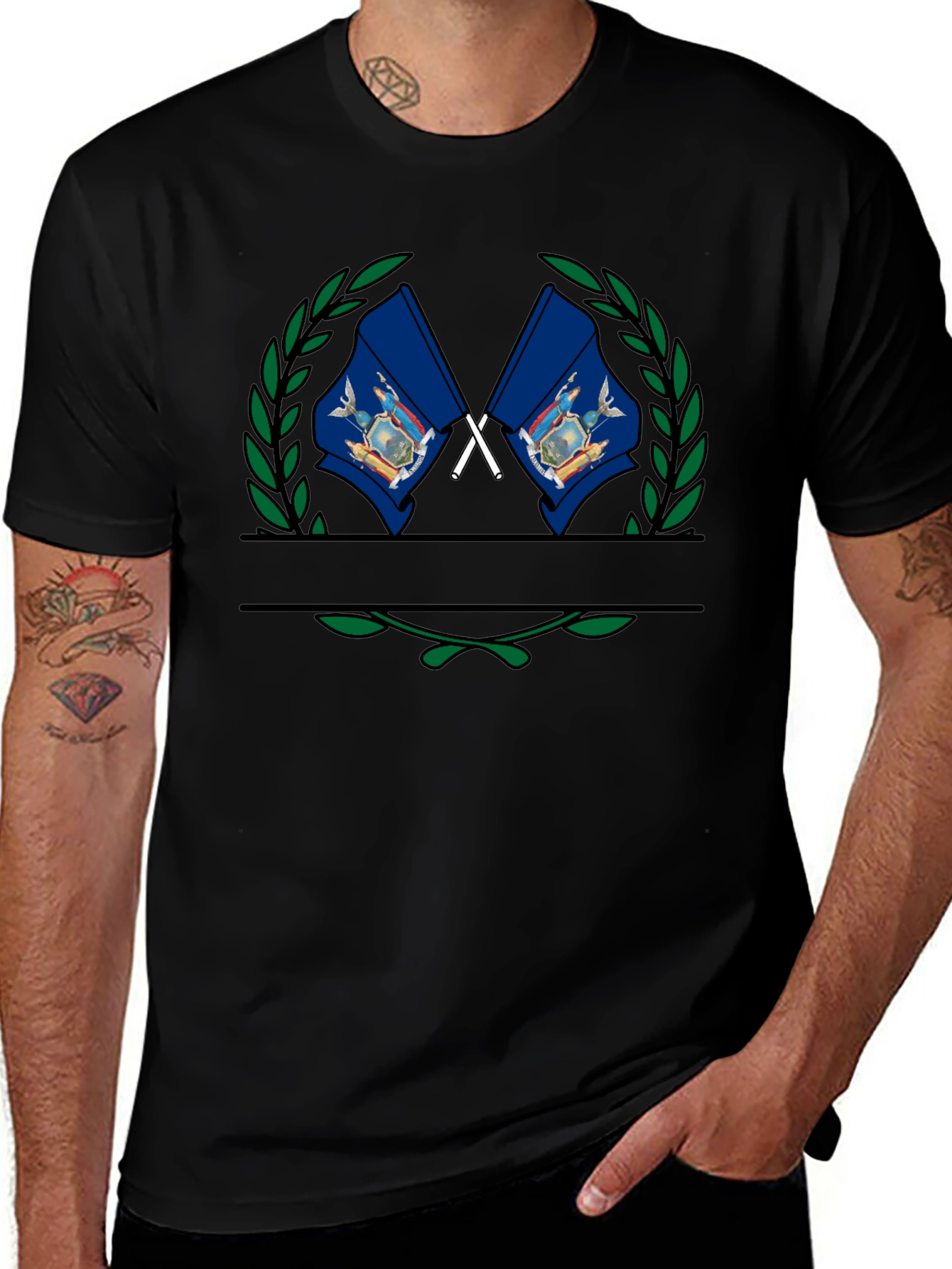 Pennsylvania Flag Laurel Wreath T-Shirt