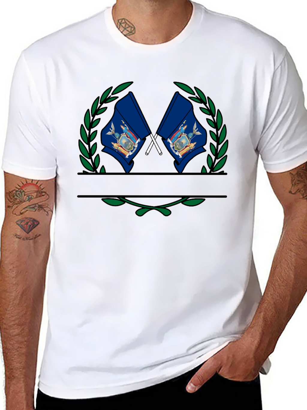 Pennsylvania Flag Laurel Wreath T-Shirt