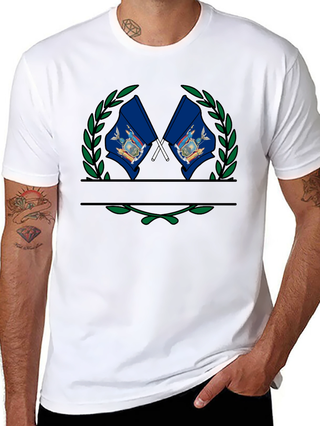 Pennsylvania Flag Laurel Wreath T-Shirt