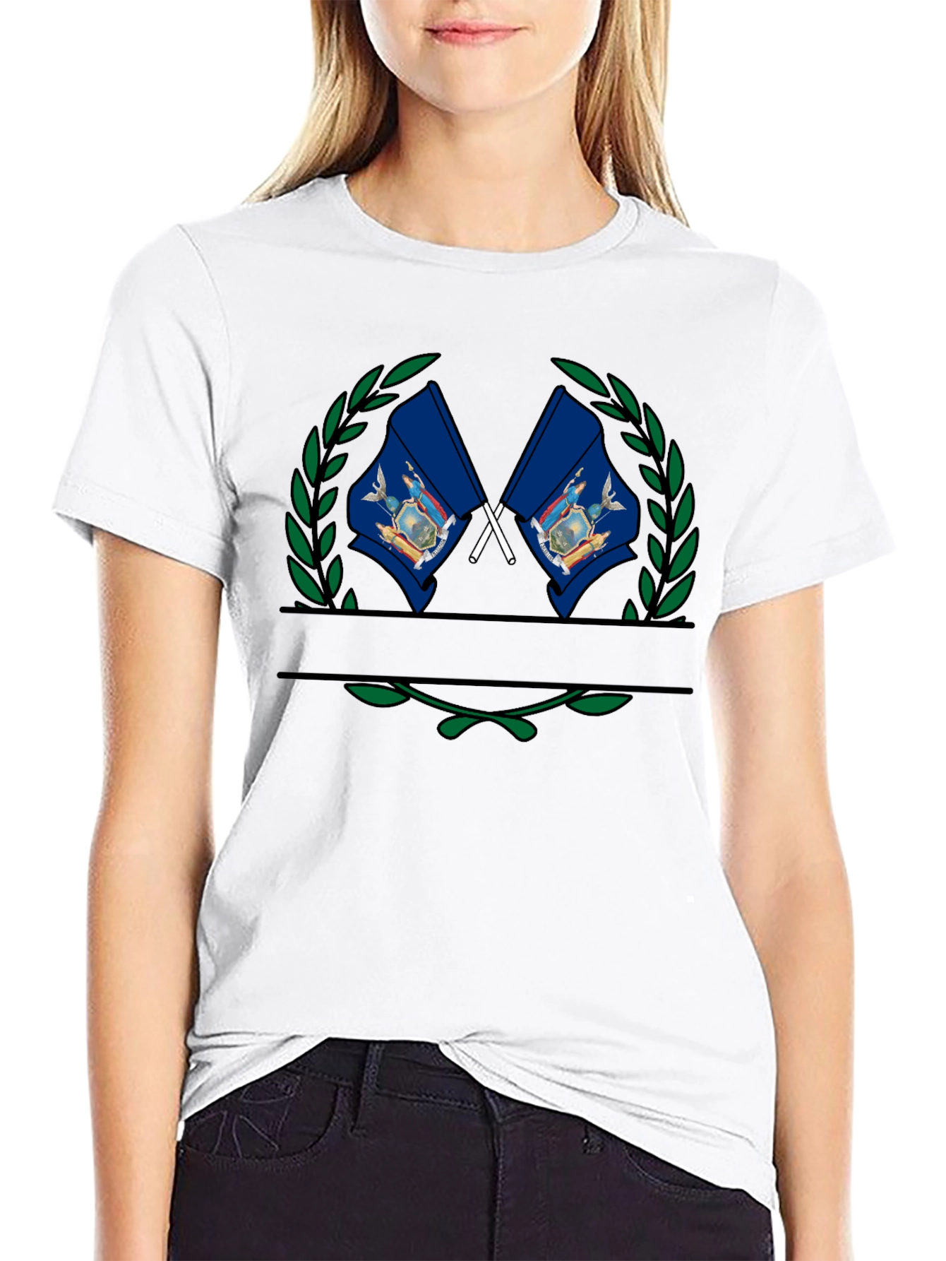 Pennsylvania Flag Laurel Wreath T-Shirt