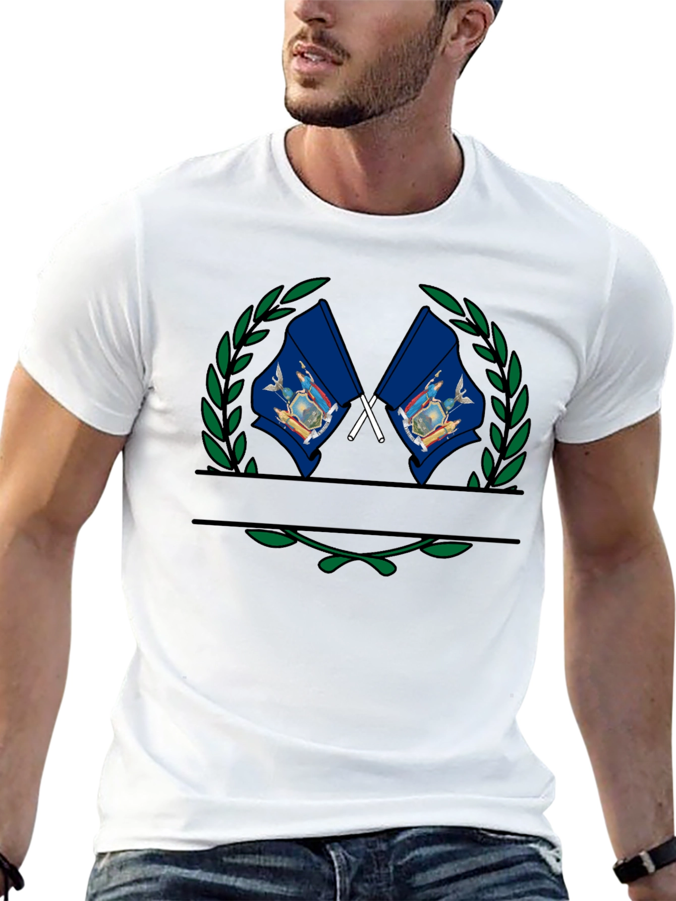Pennsylvania Flag Laurel Wreath T-Shirt