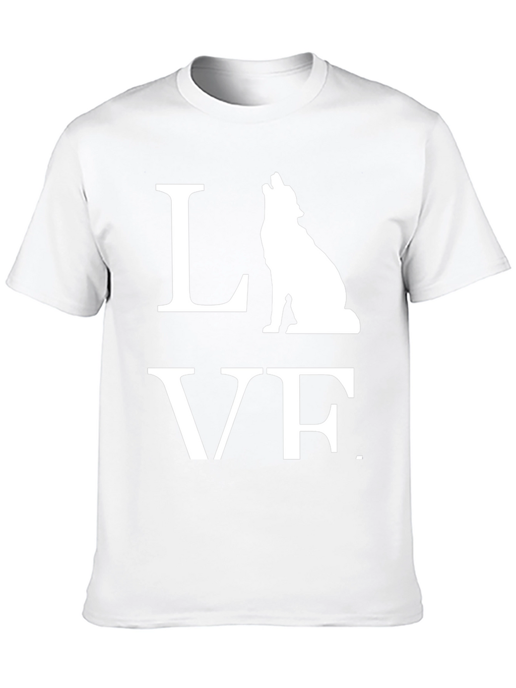 Wolf LOVE Graphic Tee - Mens Black T-Shirt