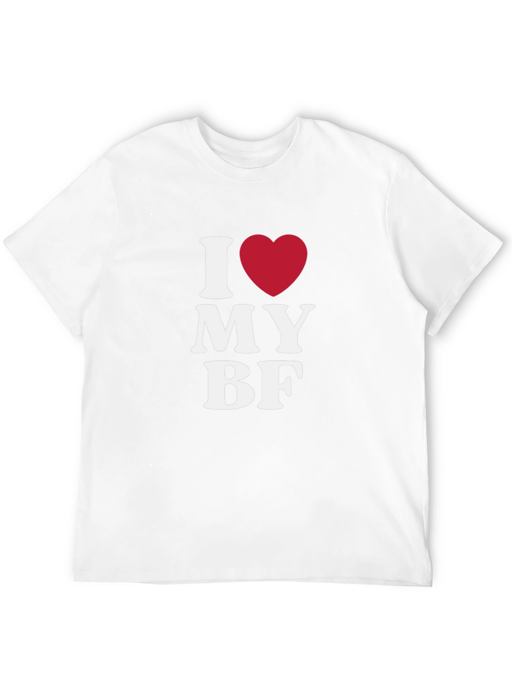 I Love My BF Black T-Shirt