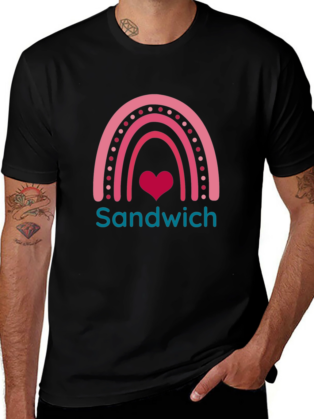 Sandwich Love Rainbow Graphic Tee