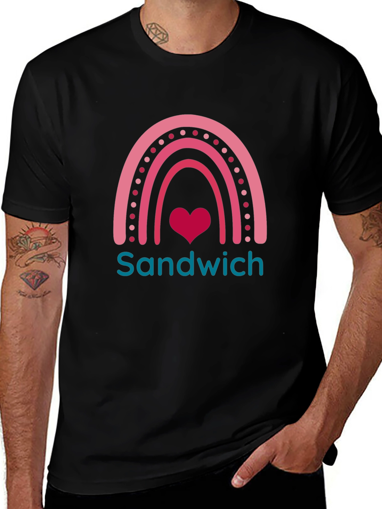 Sandwich Love Rainbow Graphic Tee