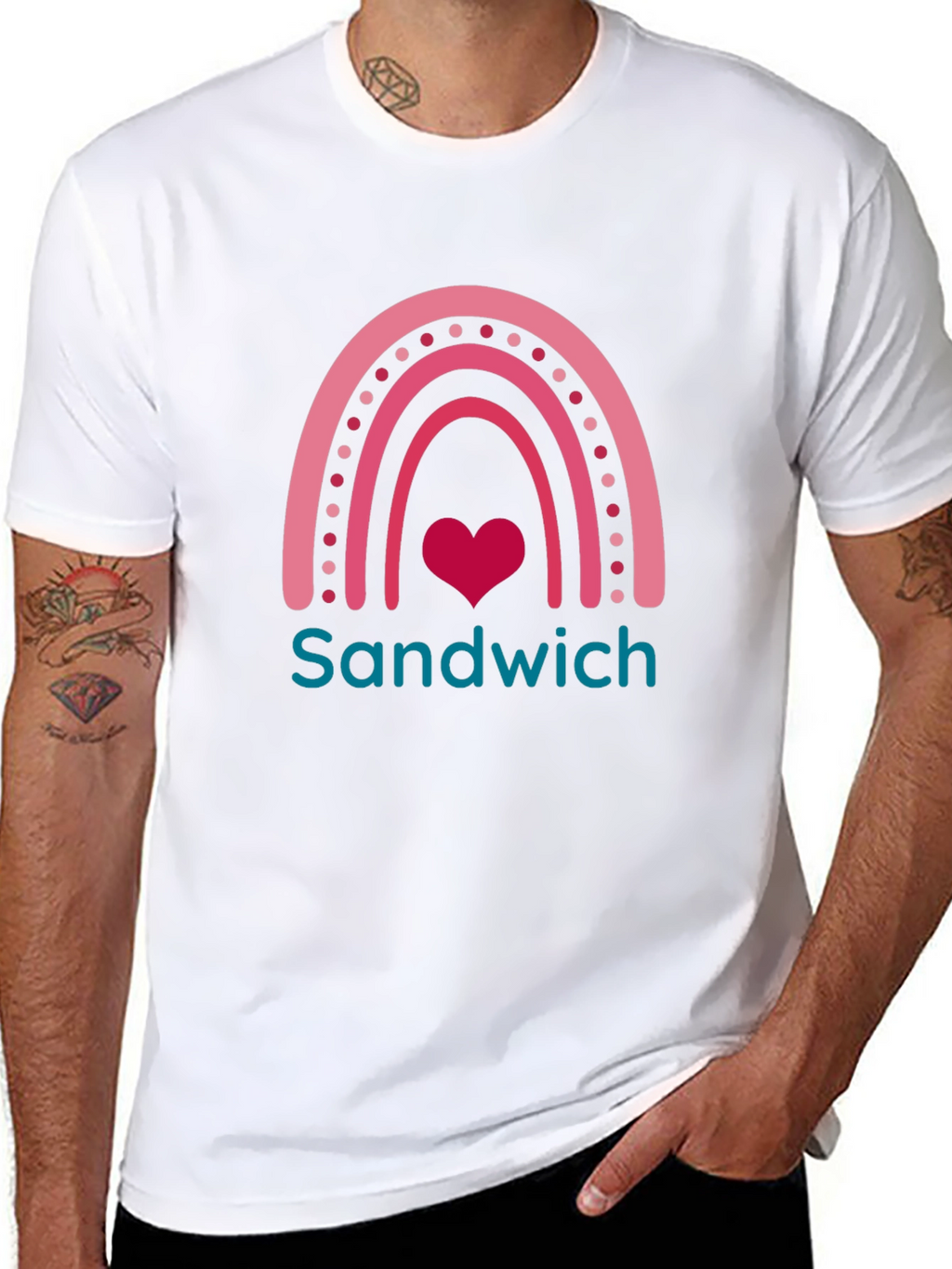 Sandwich Love Rainbow Graphic Tee