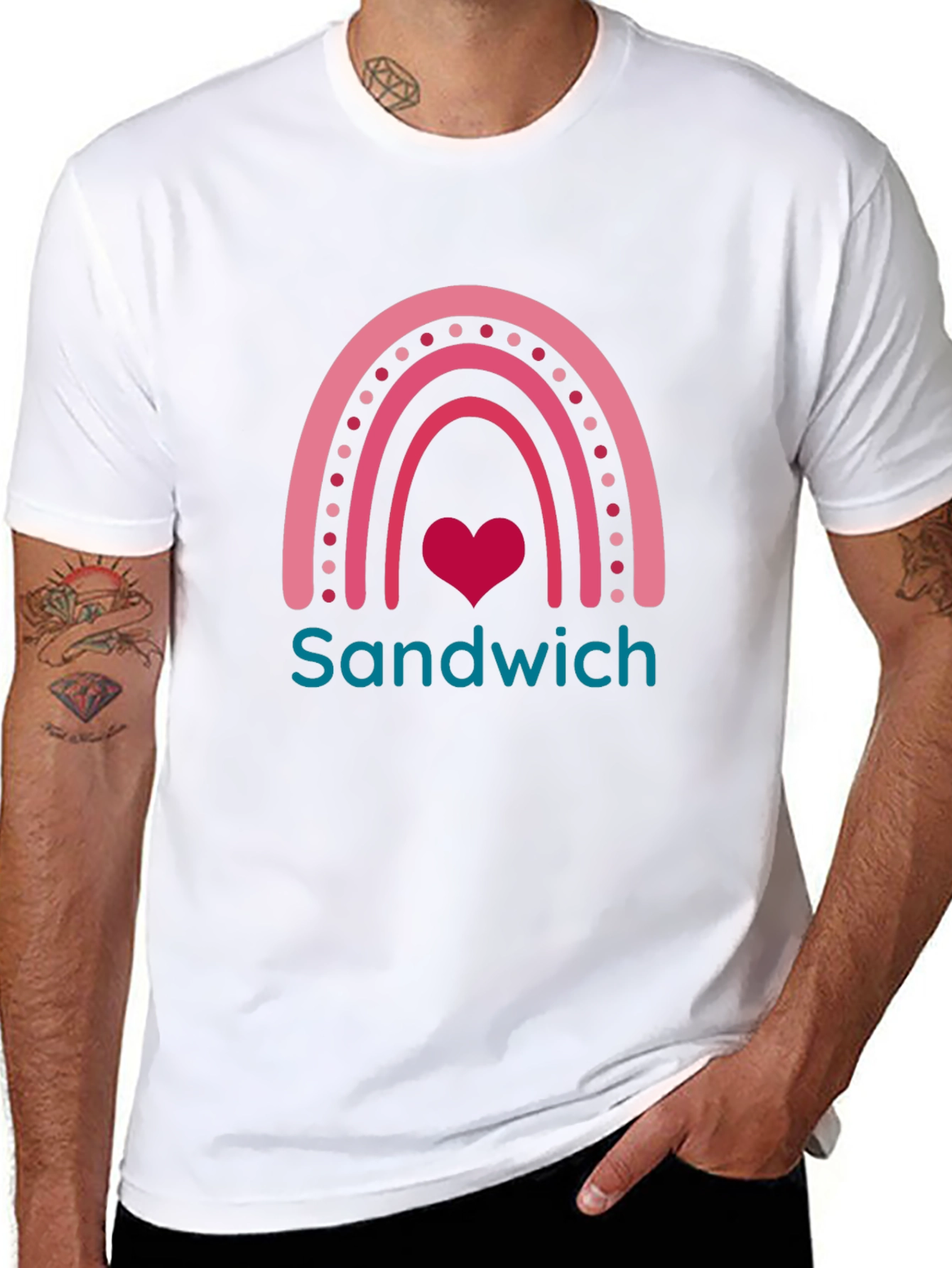 Sandwich Love Rainbow Graphic Tee