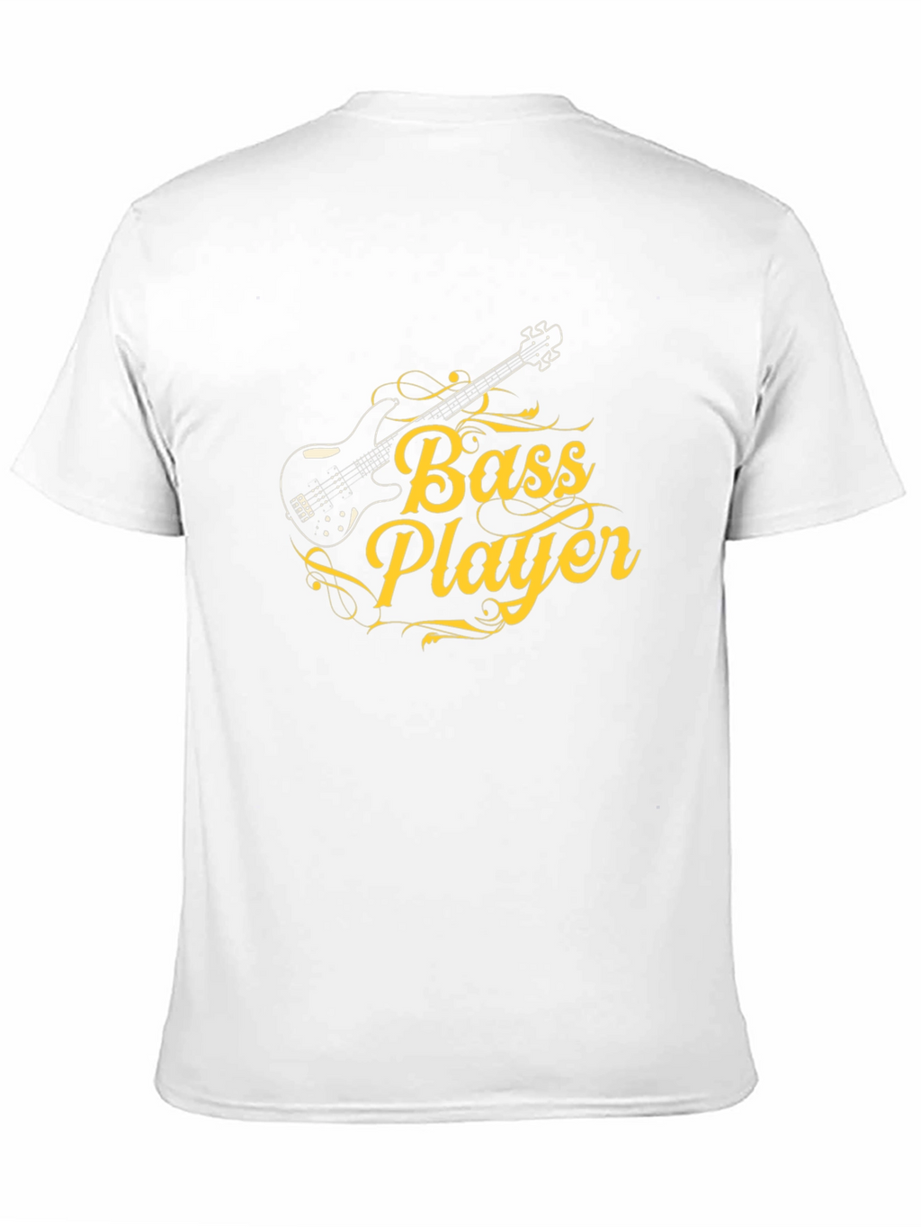 Bass Player Graphic Tee - Black Cotton T-Shirt
