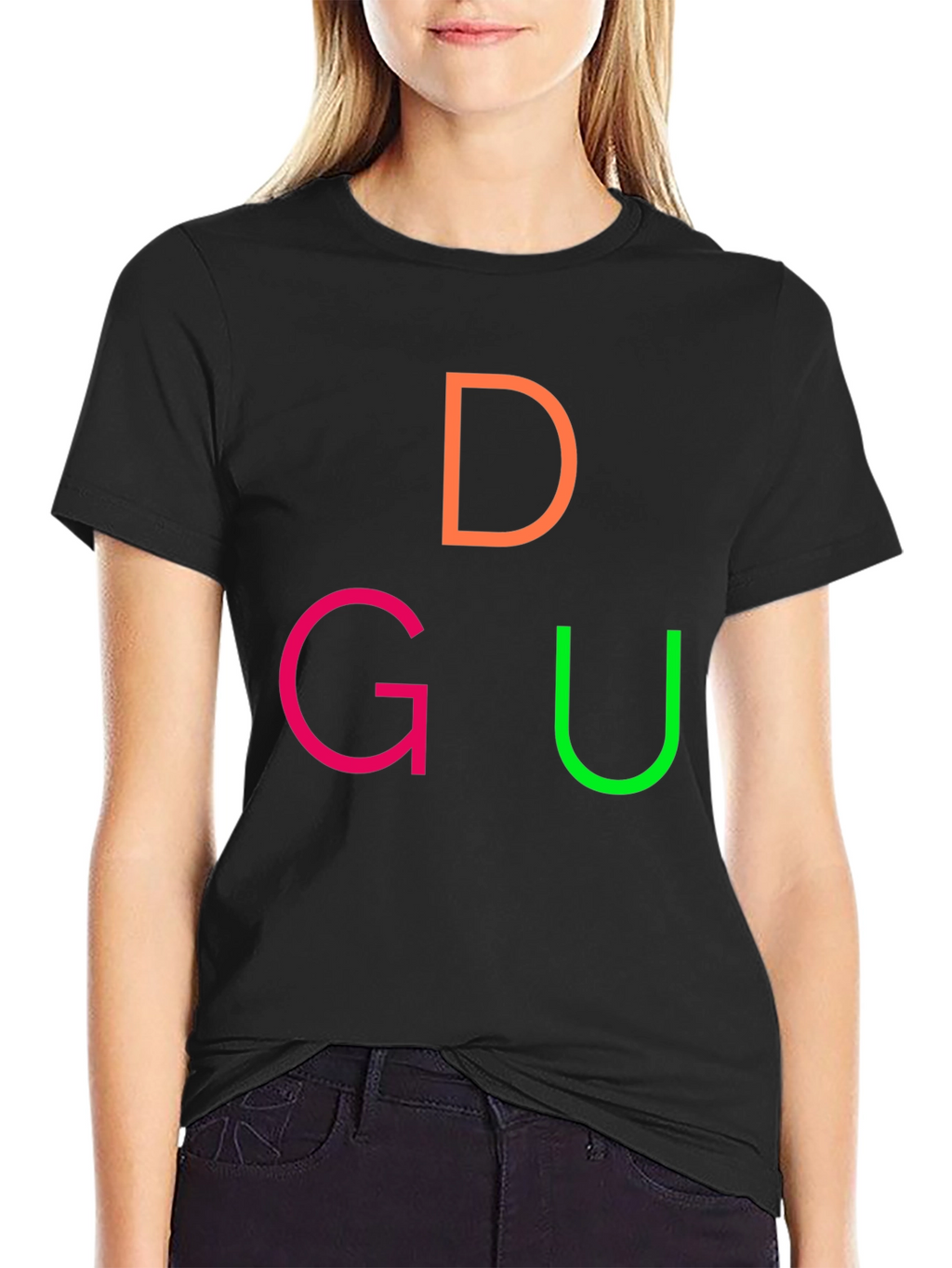 DGU Graphic Tee - Casual Black T-Shirt