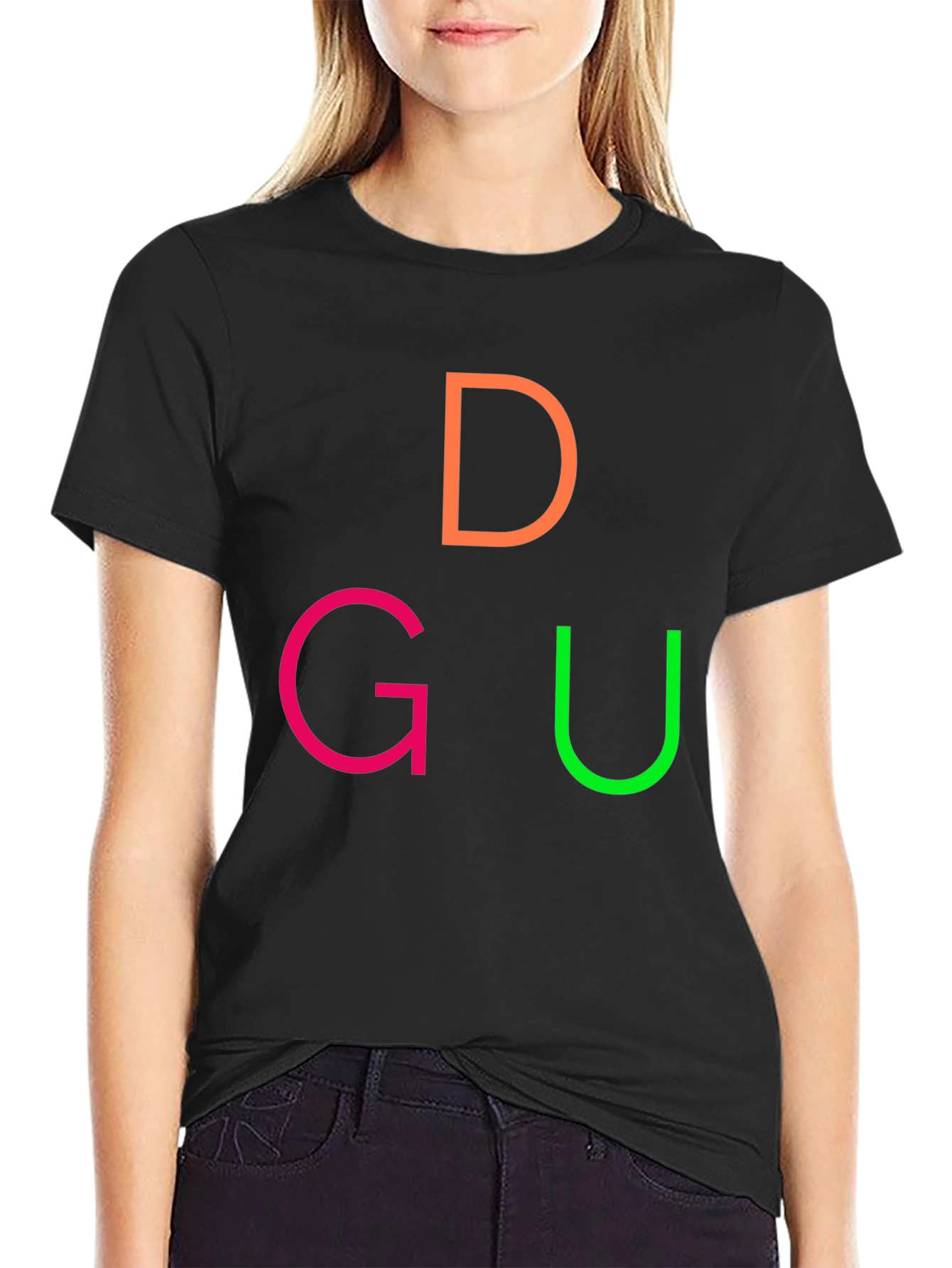 DGU Graphic Tee - Casual Black T-Shirt