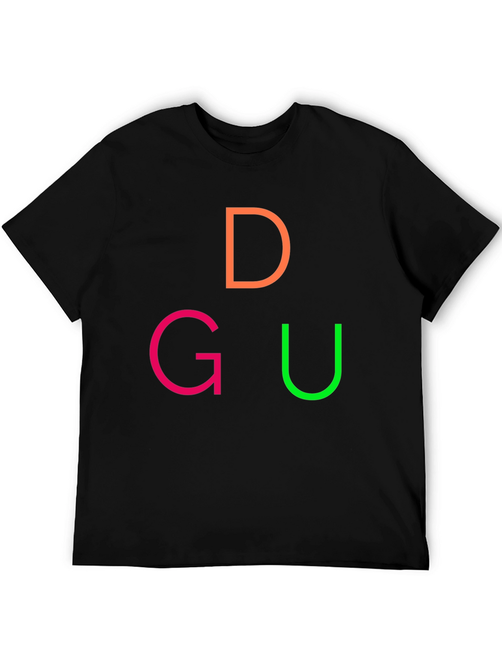 DGU Graphic Tee - Casual Black T-Shirt