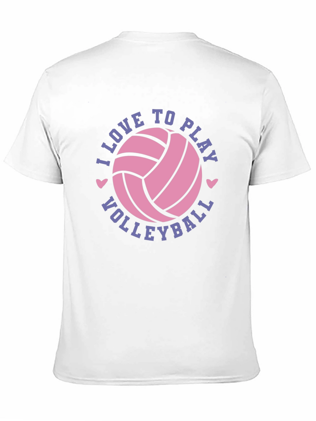 I Love to Play Volleyball Graphic Tee Shirt