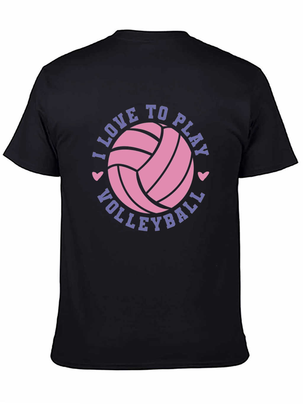I Love to Play Volleyball Graphic Tee Shirt