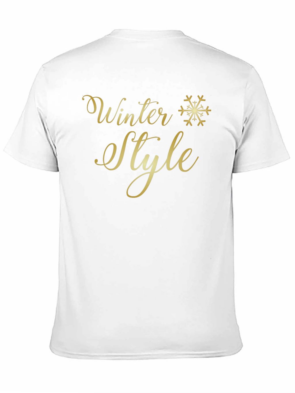 Winter Style T-Shirt - Gold Print