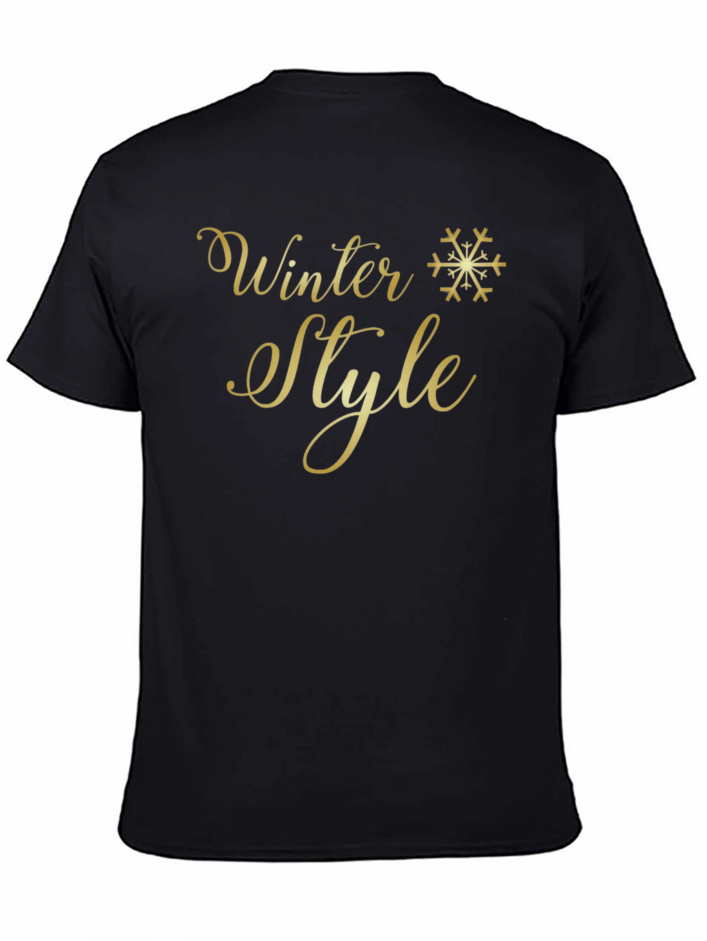 Winter Style T-Shirt - Gold Print