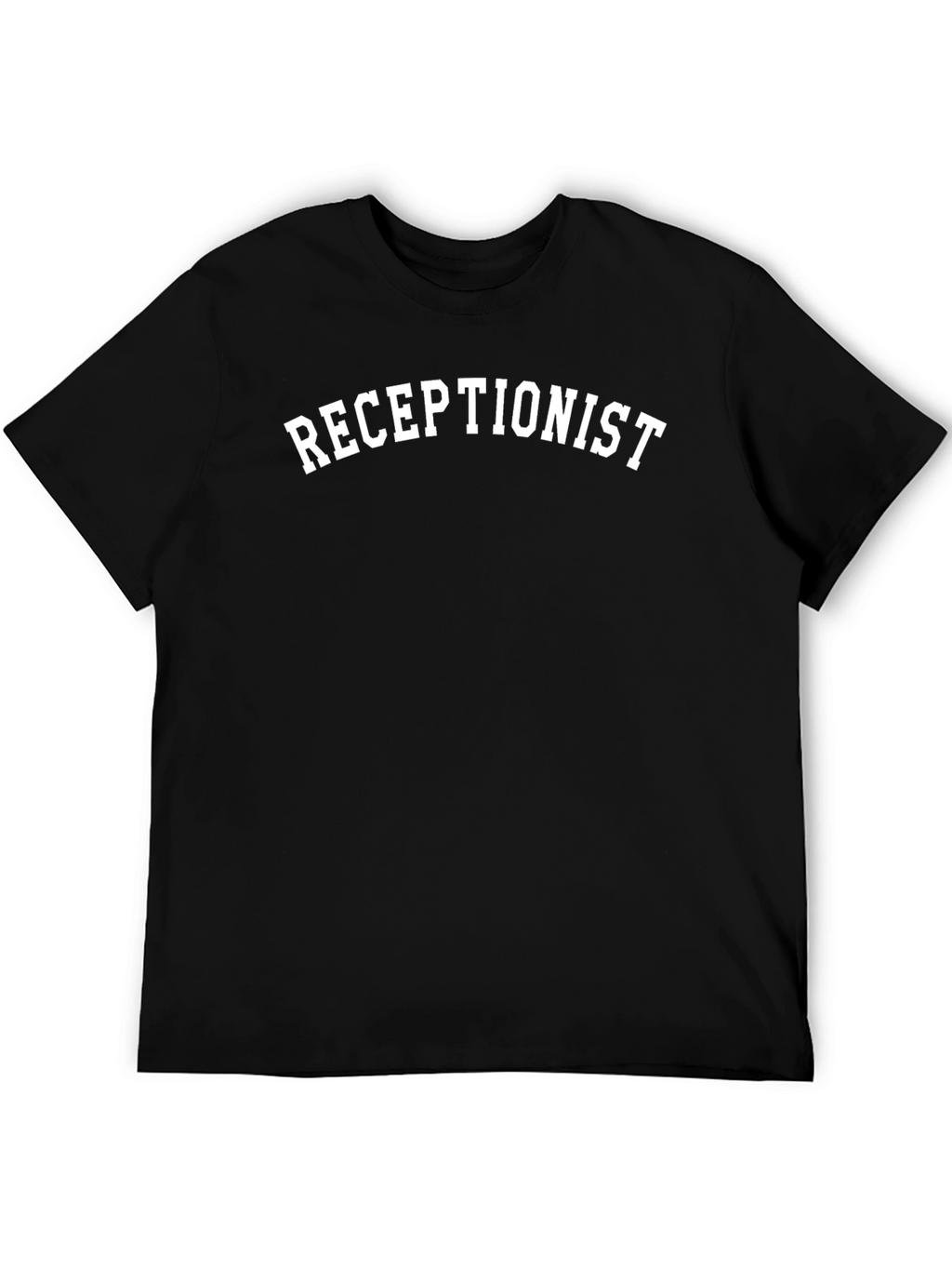 Receptionist Black T-Shirt