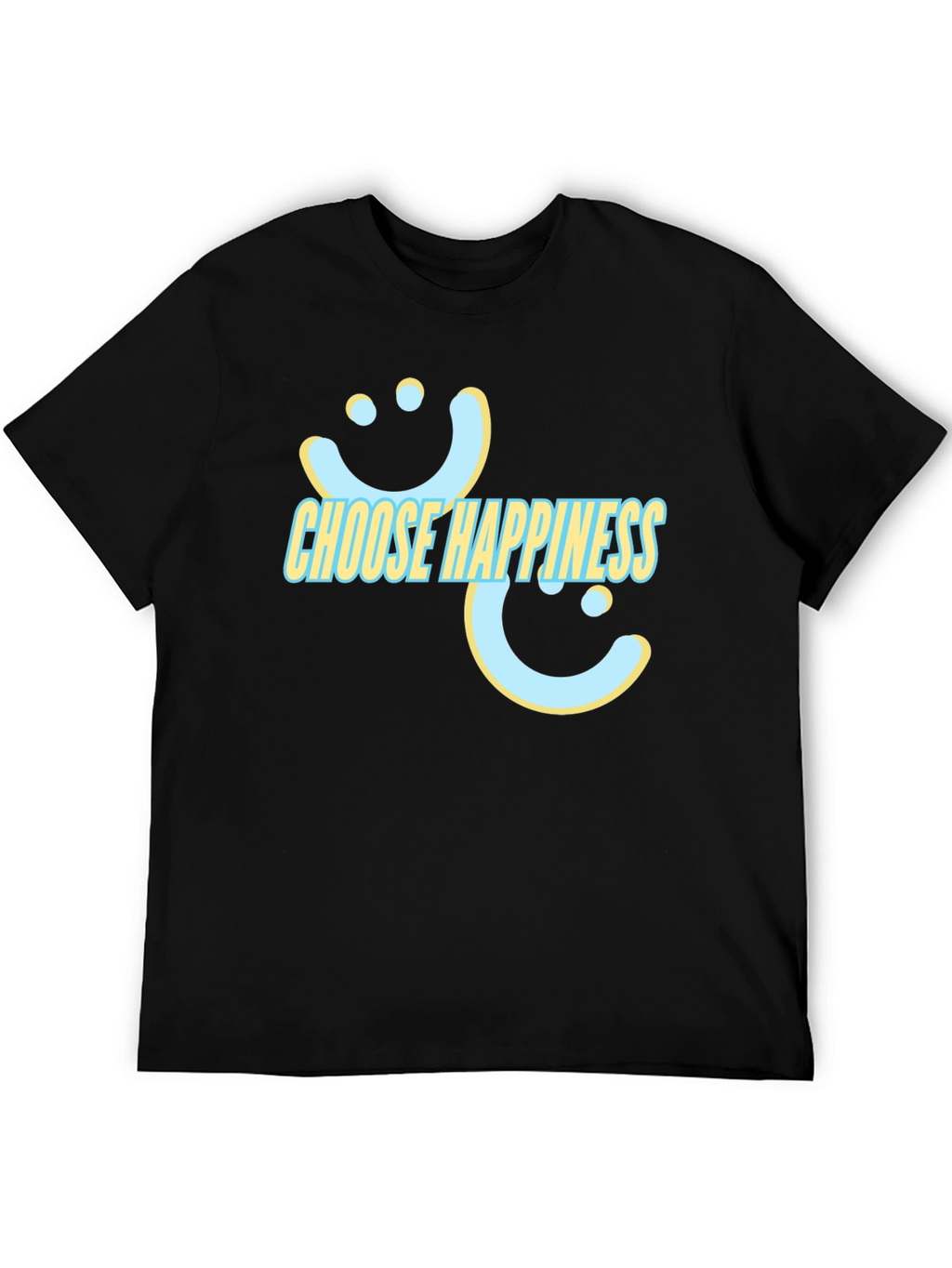 Choose Happiness T-Shirt - Graphic Print Tee