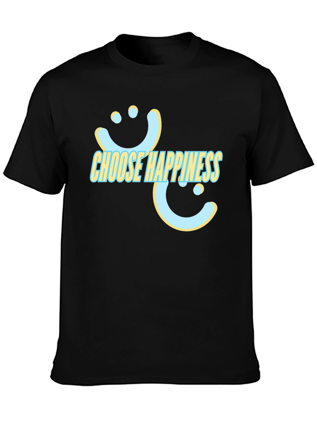 Choose Happiness T-Shirt - Graphic Print Tee