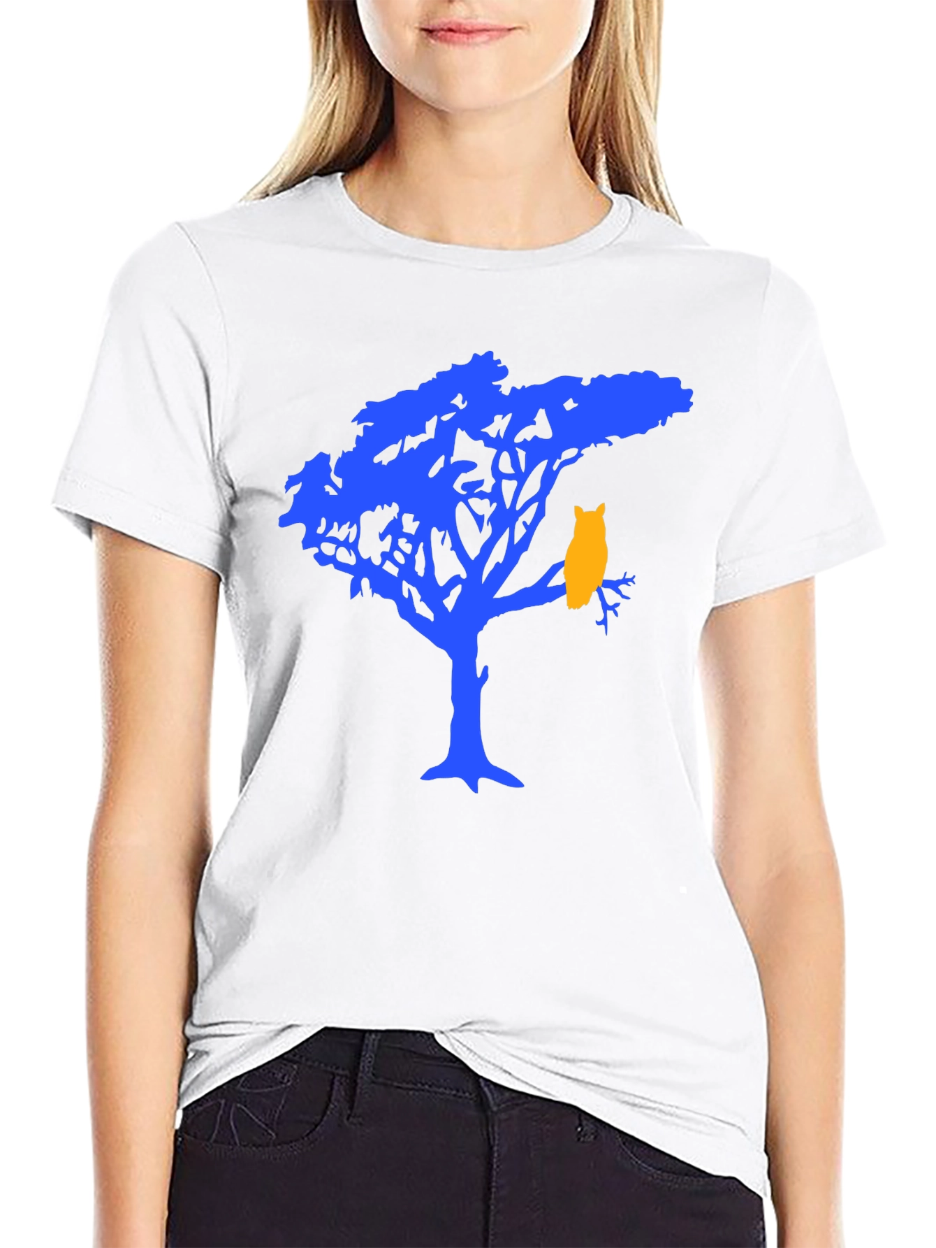 Nature Silhouette Graphic Tee - Black