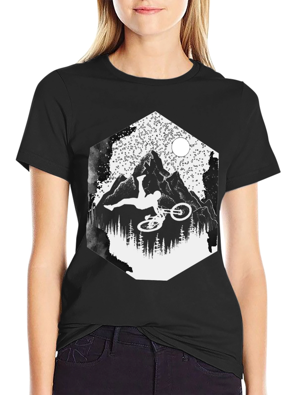 Mountain Bike Stunt Graphic T-Shirt