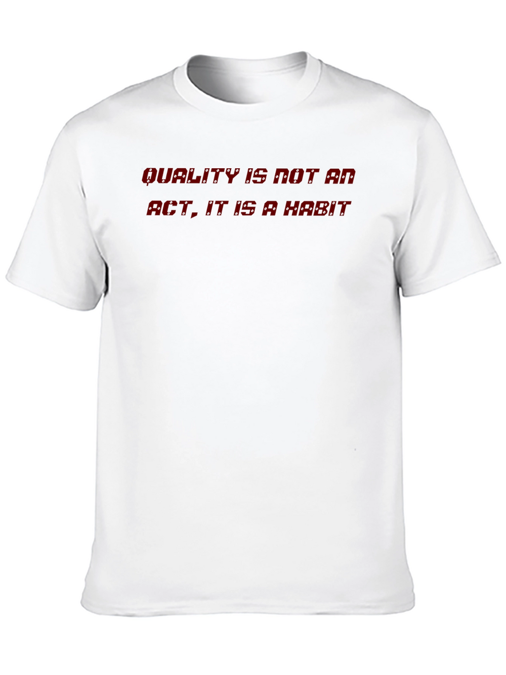 Quality Habit Tee - Black Crewneck T-Shirt