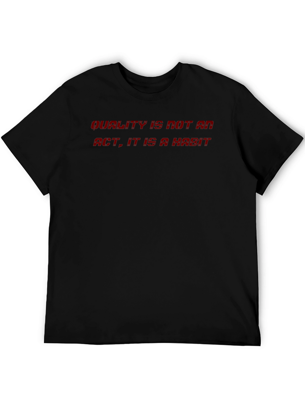 Quality Habit Tee - Black Crewneck T-Shirt