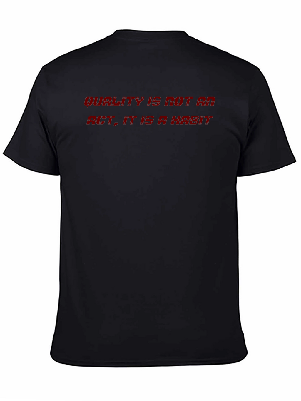 Quality Habit Tee - Black Crewneck T-Shirt