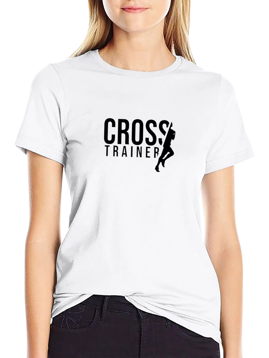 Cross Trainer Black Graphic Tee - Fitness Apparel