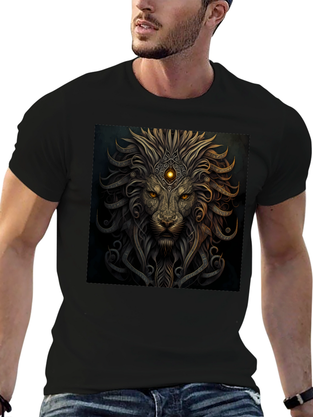 Lion King Graphic Black T-Shirt