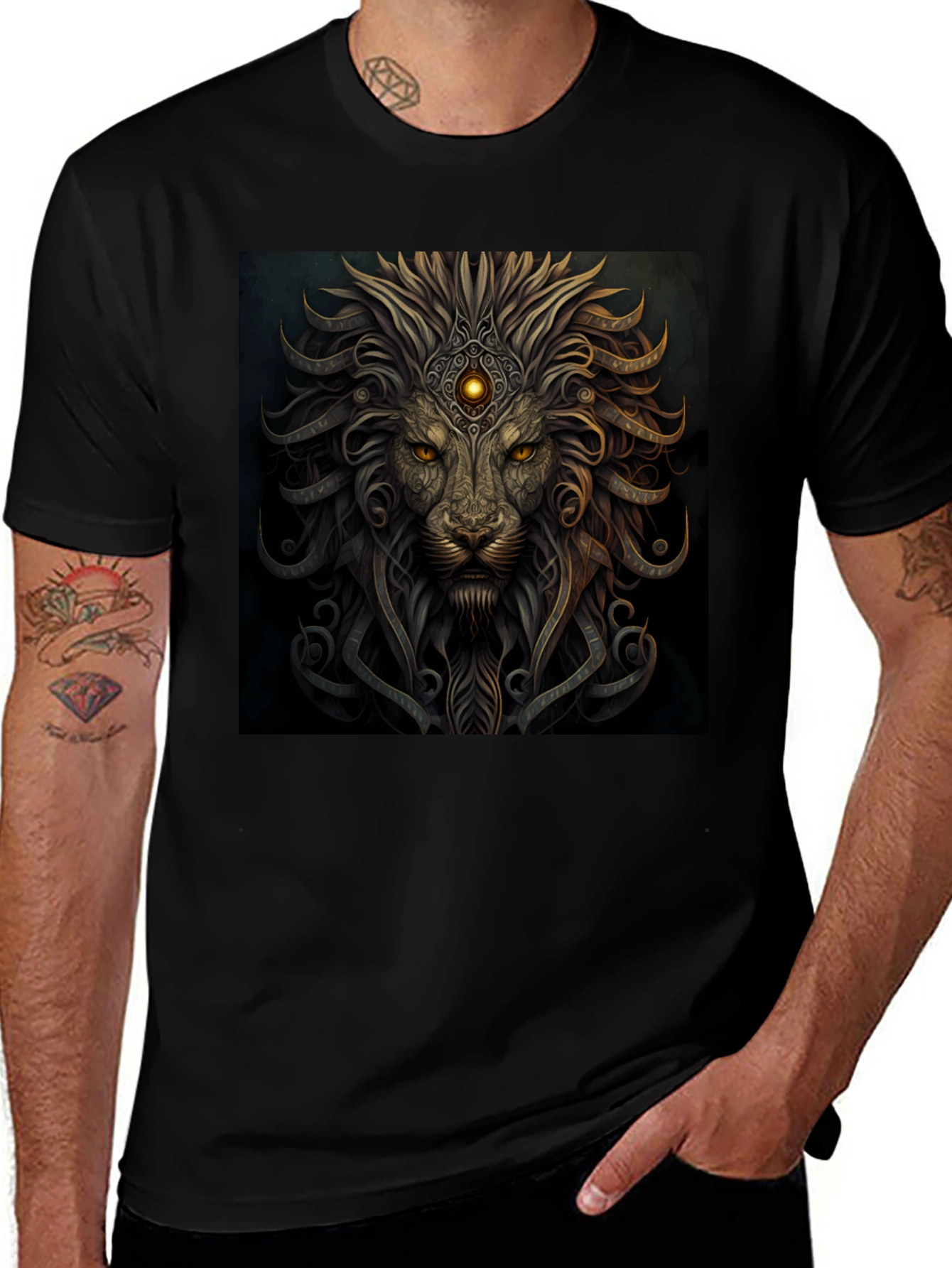 Lion King Graphic Black T-Shirt