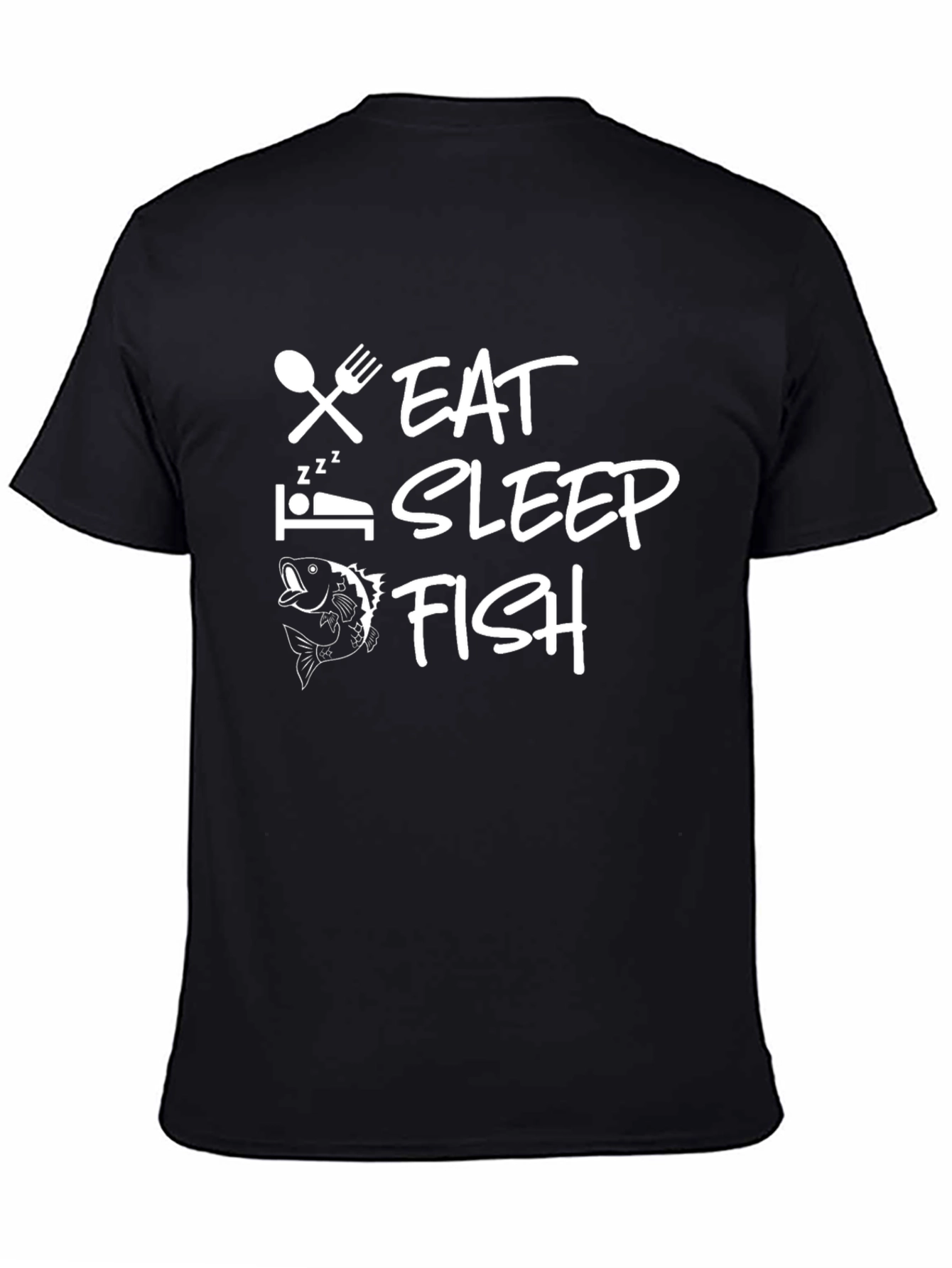 Eat Sleep Fish Graphic T-Shirt