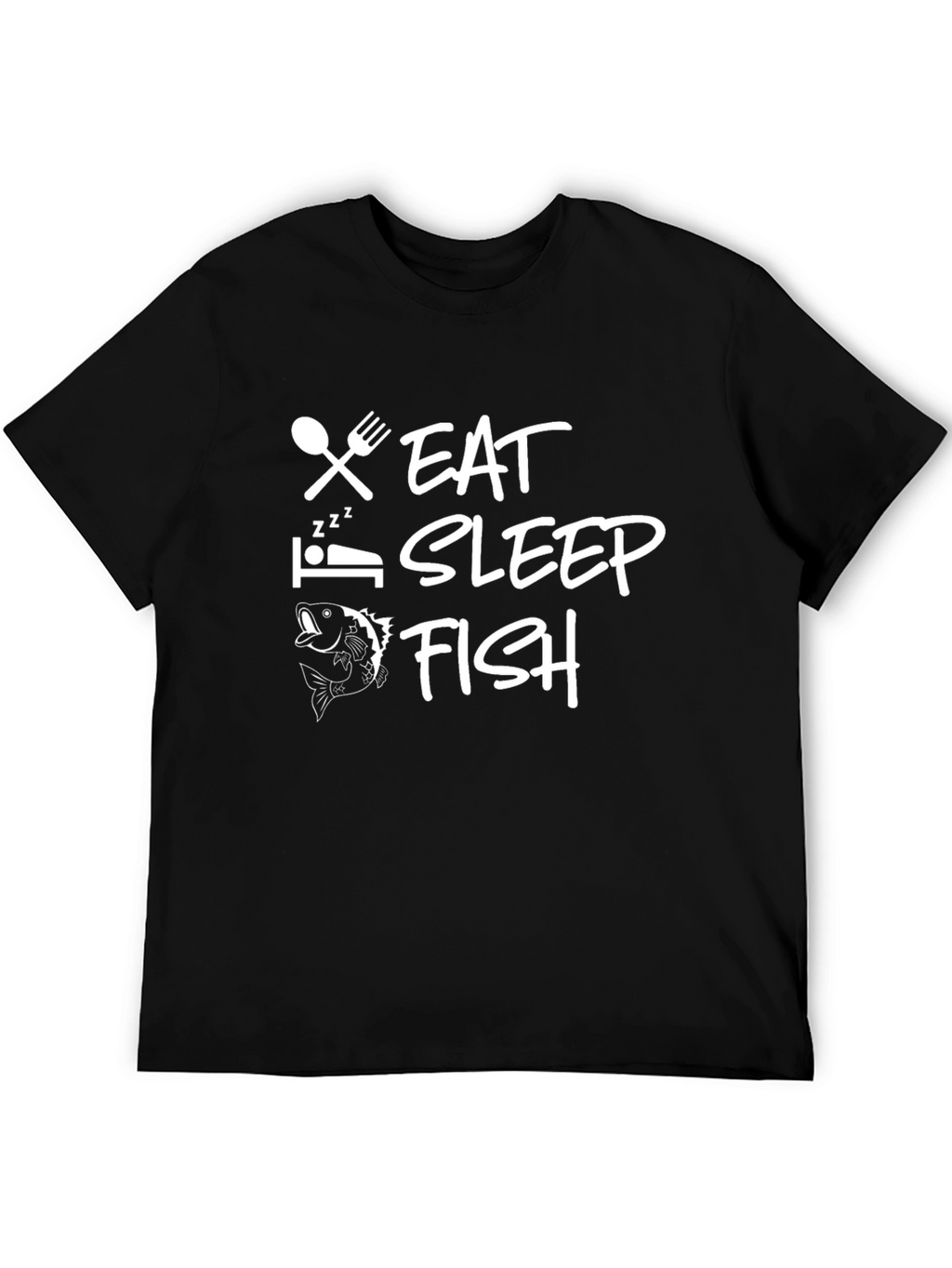 Eat Sleep Fish Graphic T-Shirt