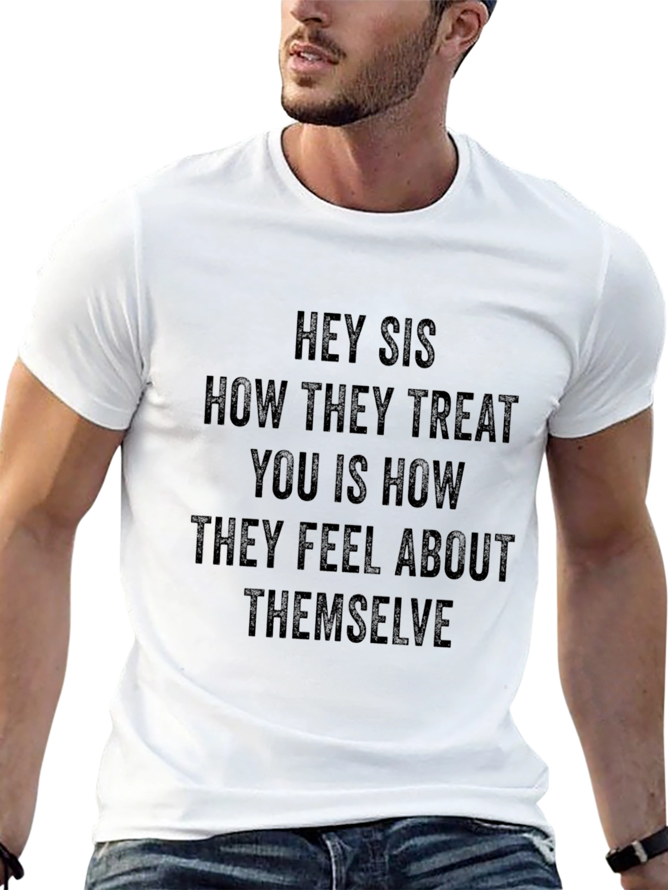 Hey Sis Graphic Tee - Empowering Message T-Shirt