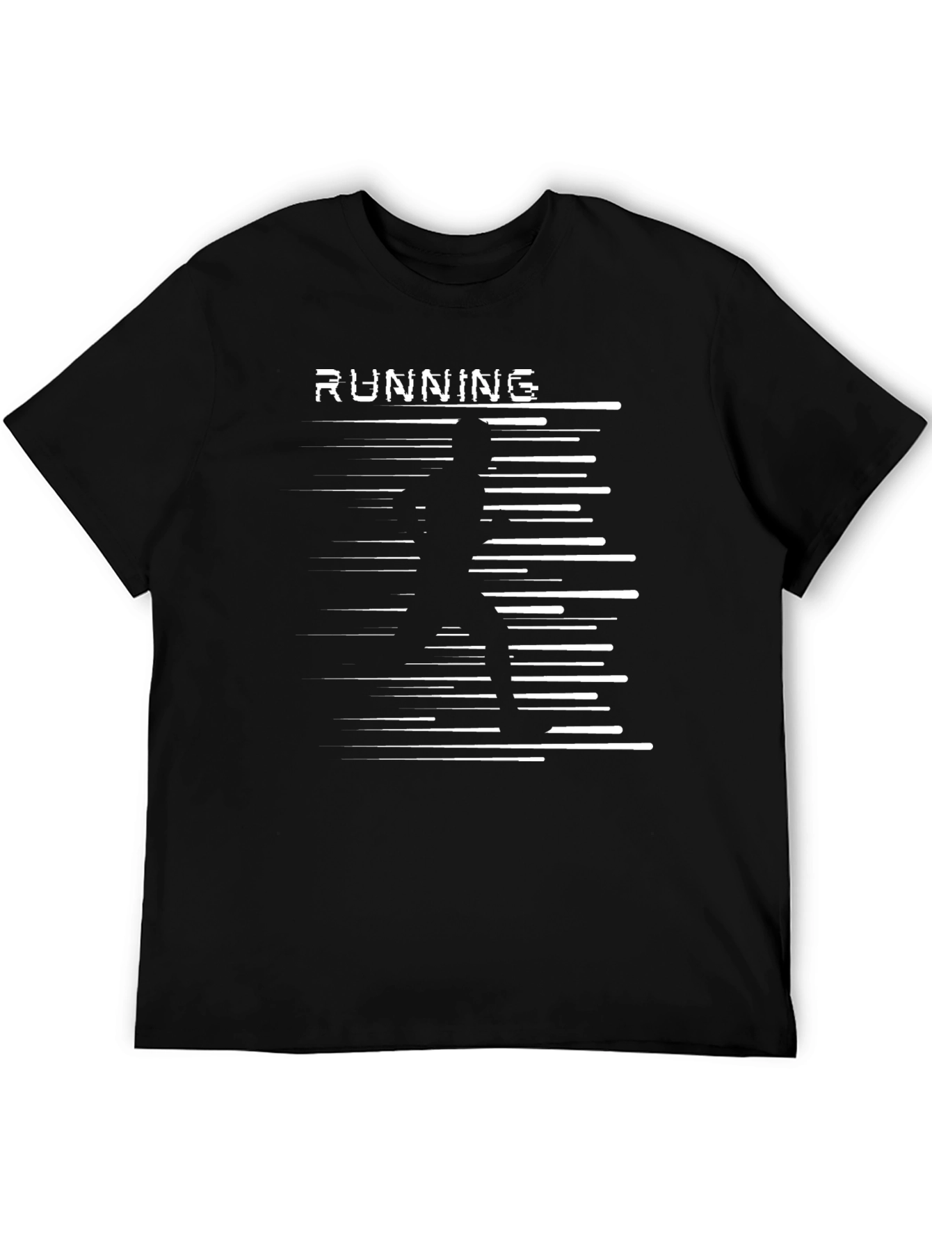 Running Graphic Black T-Shirt