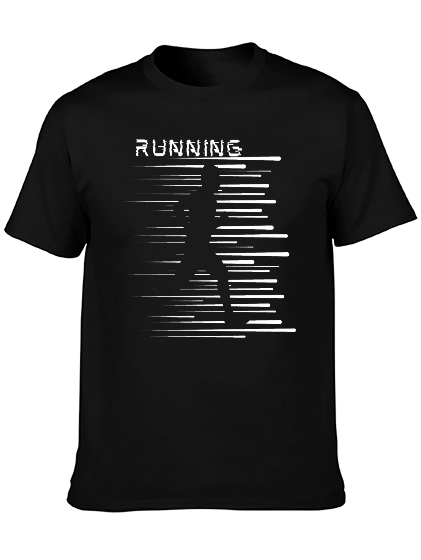 Running Graphic Black T-Shirt