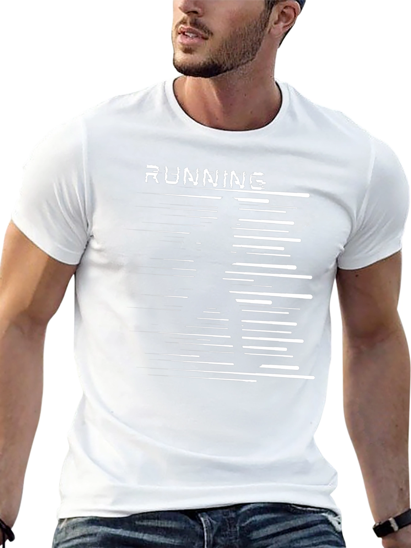 Running Graphic Black T-Shirt