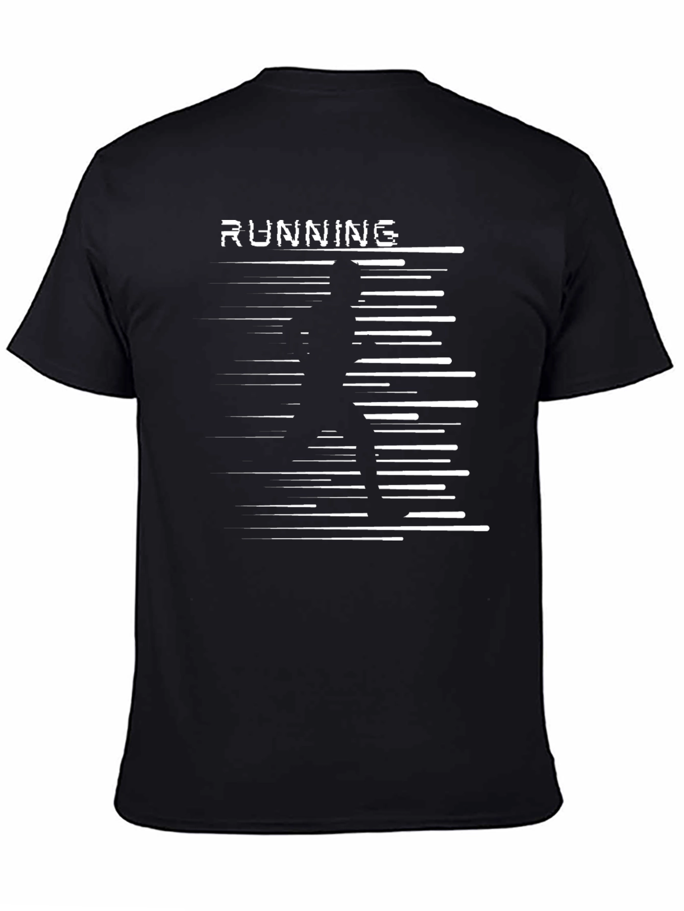 Running Graphic Black T-Shirt
