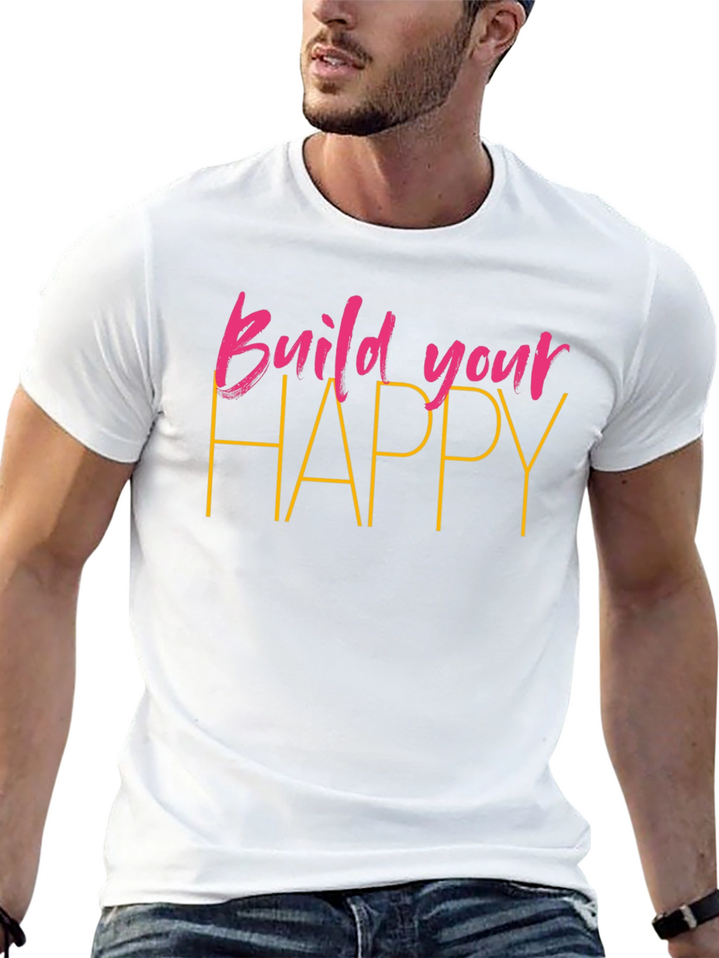 Build Your Happy Black T-Shirt