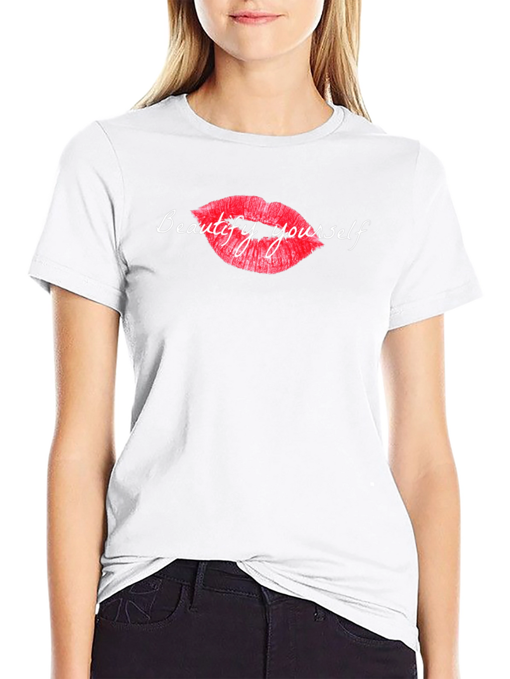 Beautify Yourself Graphic Tee - Classic Black T-Shirt