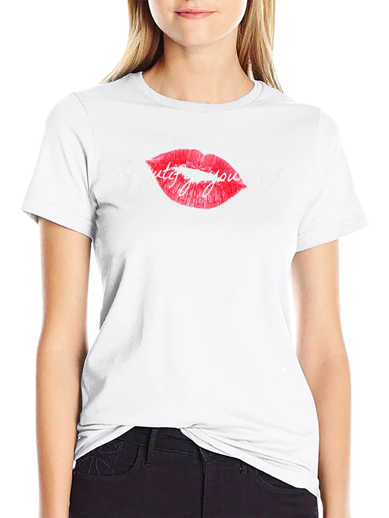 Beautify Yourself Graphic Tee - Classic Black T-Shirt