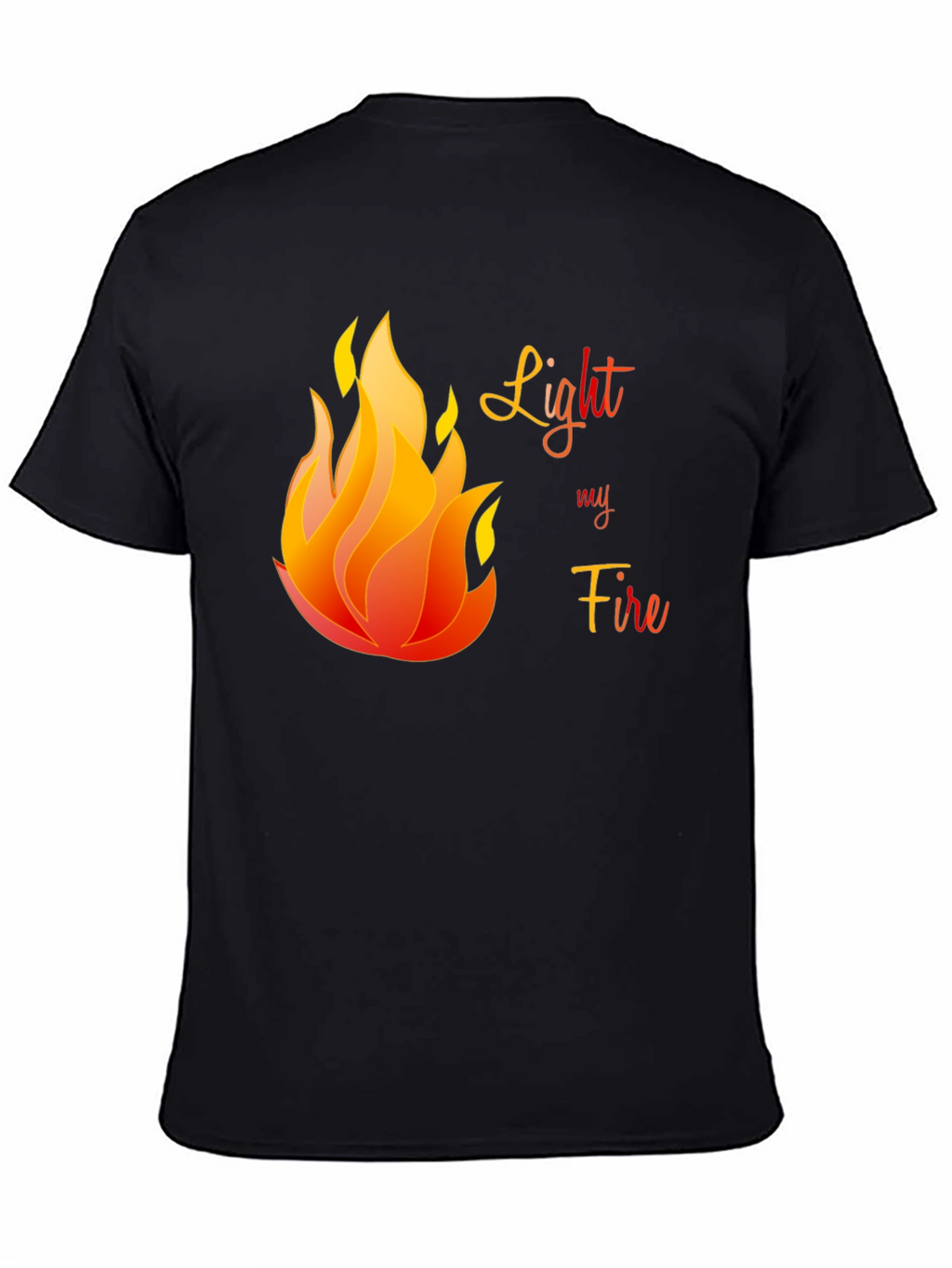 Light My Fire Graphic T-Shirt - Black