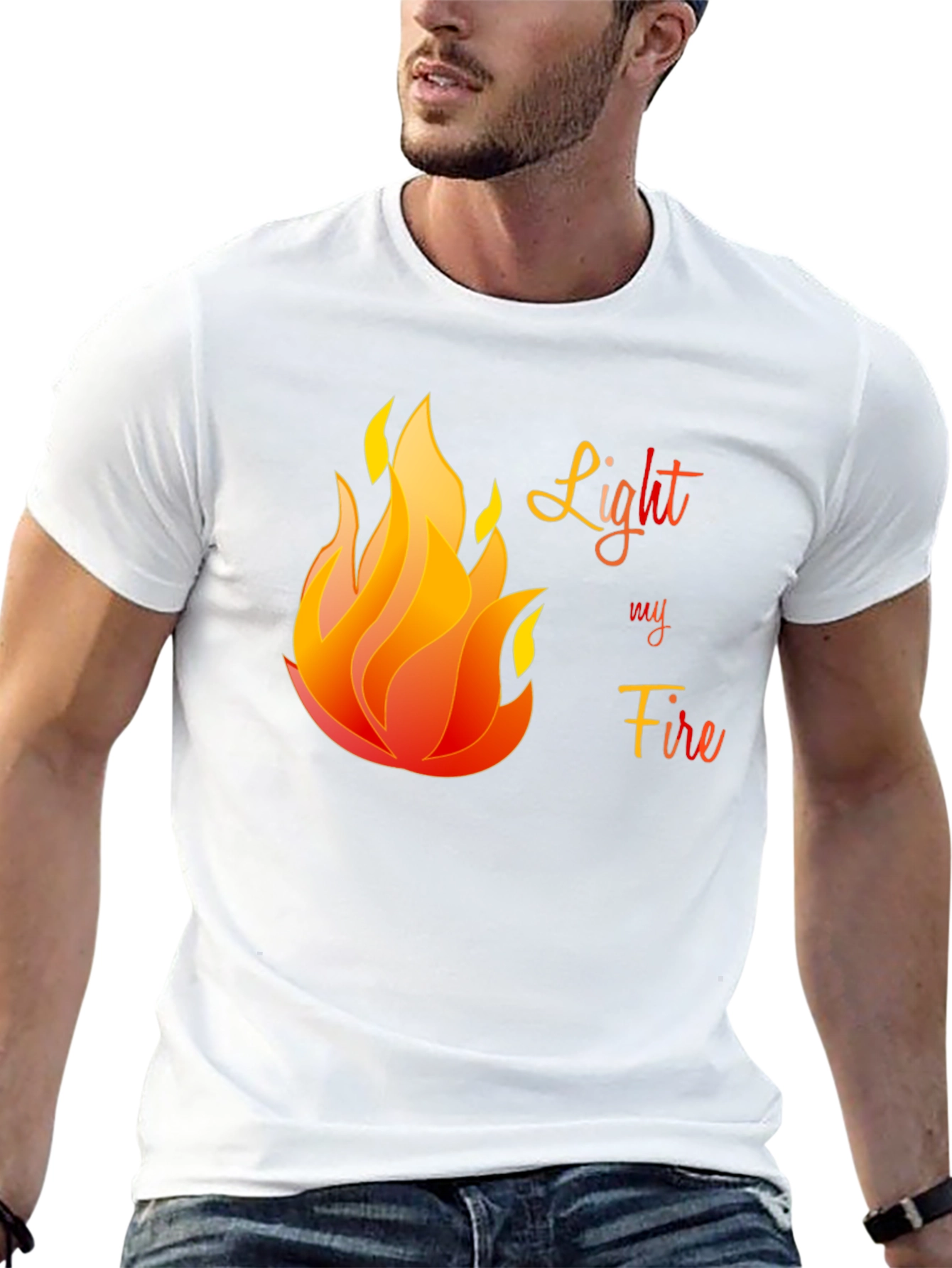 Light My Fire Graphic T-Shirt - Black