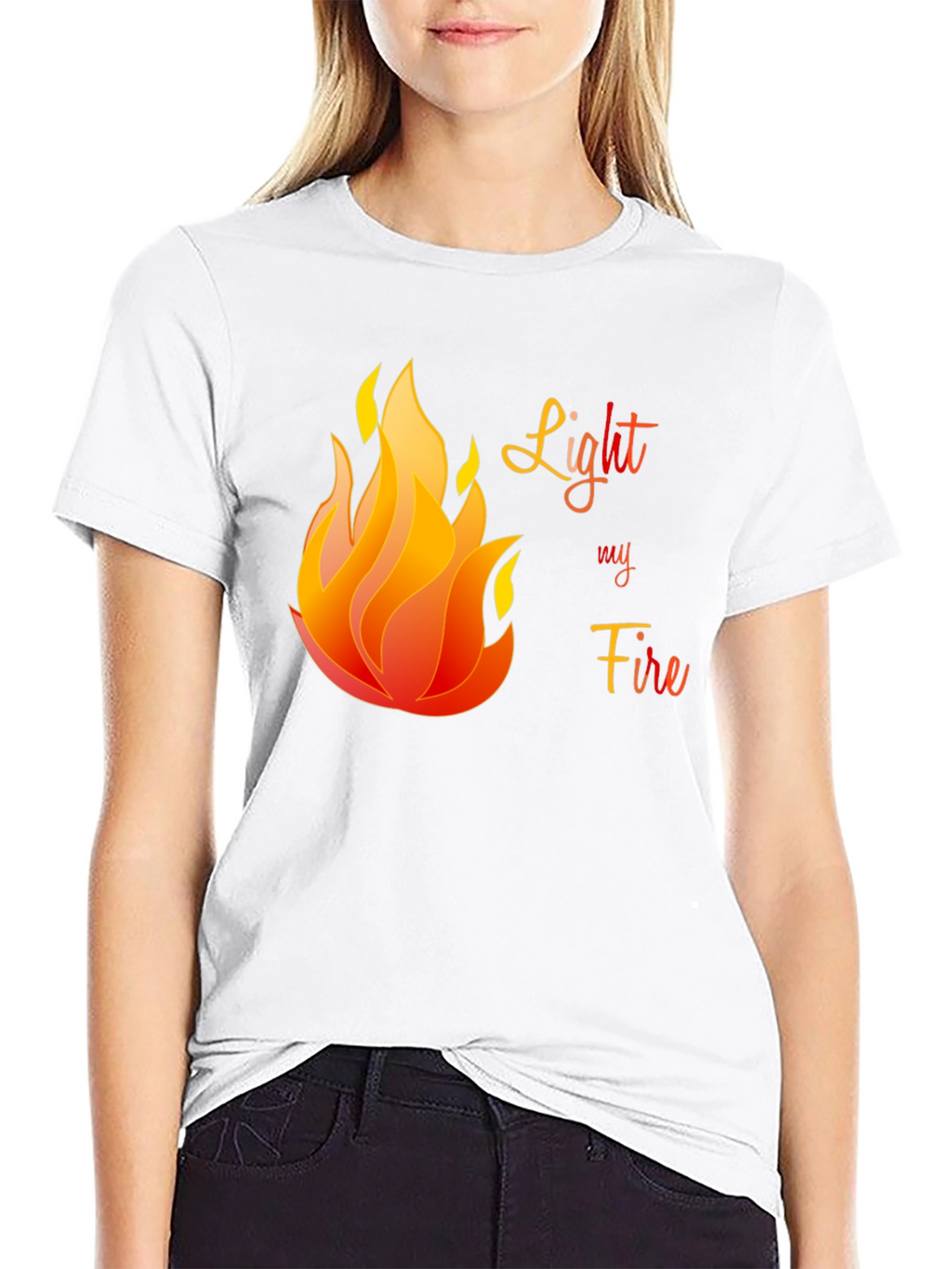 Light My Fire Graphic T-Shirt - Black