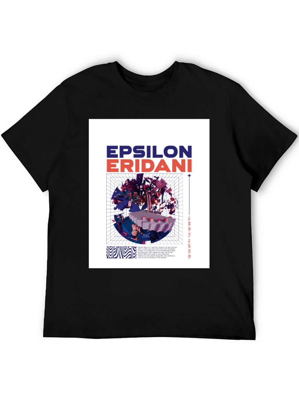 Epsilon Eridani Graphic T-Shirt - Stylish Space Art Tee