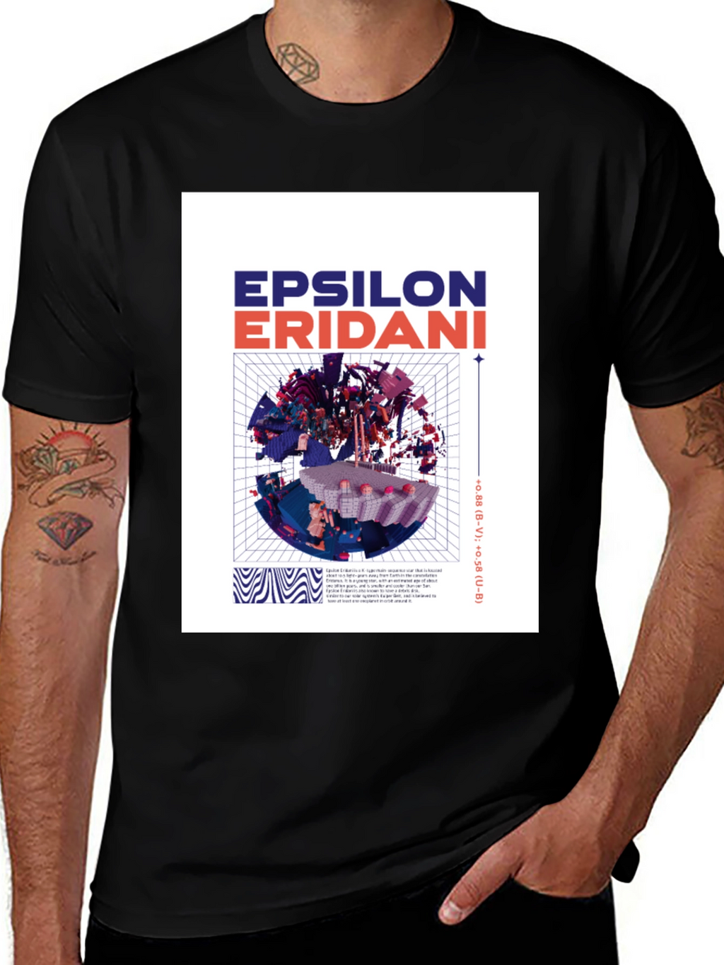 Epsilon Eridani Graphic T-Shirt - Stylish Space Art Tee