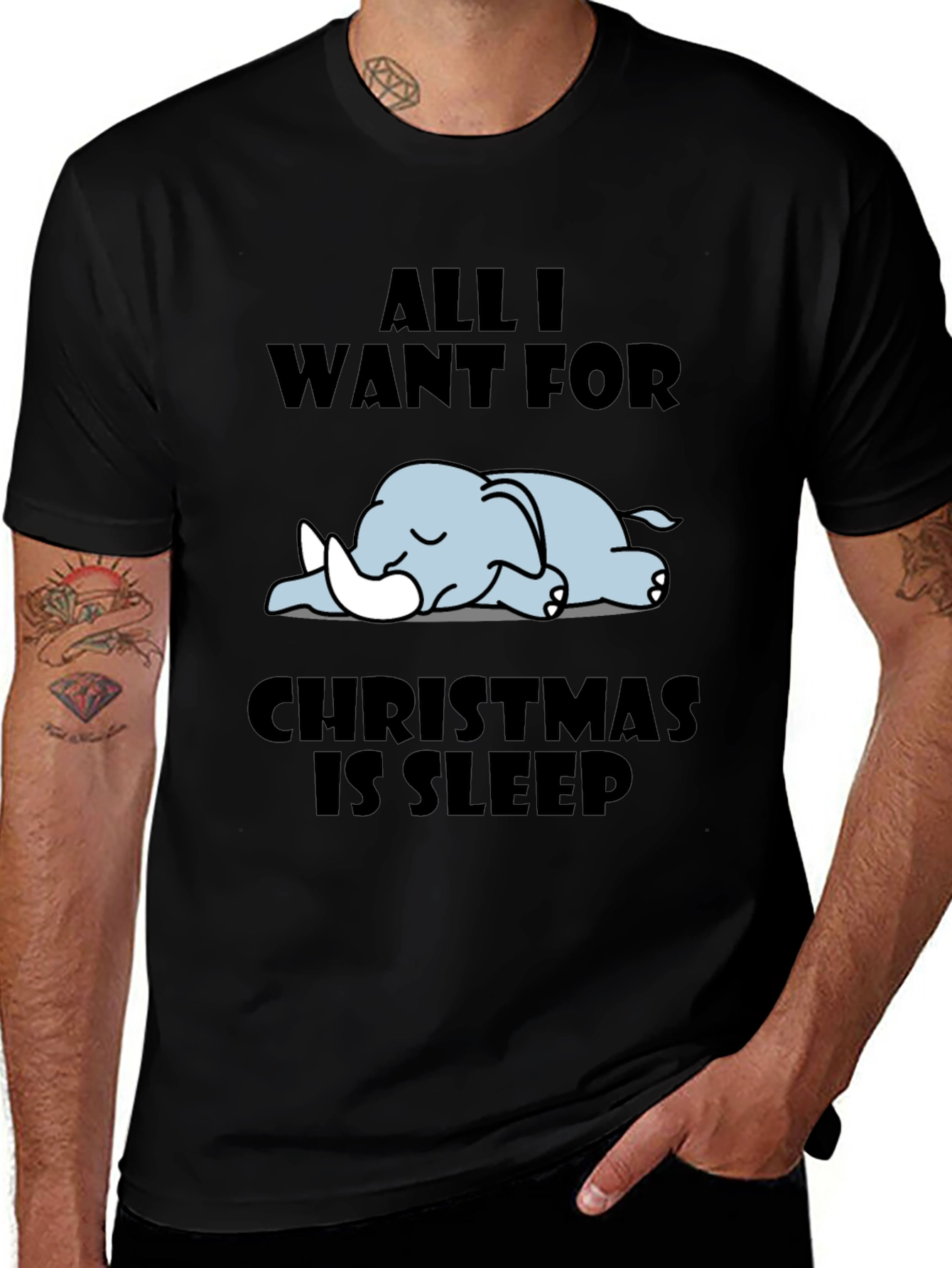 All I Want for Christmas is Sleep Graphic T-Shirt